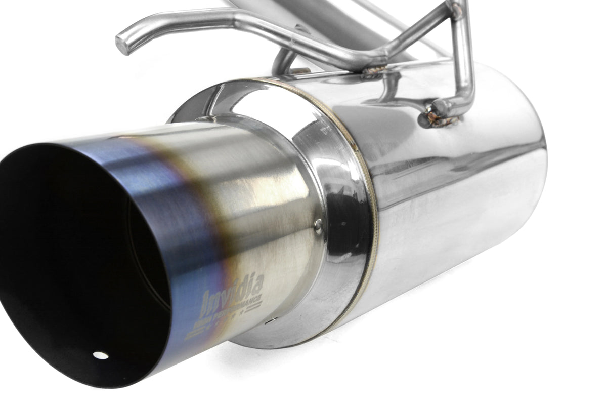 Invidia 08+ WRX Hatch / 08 STi 76mm RACING Titanium Tip Cat-back Exhaust