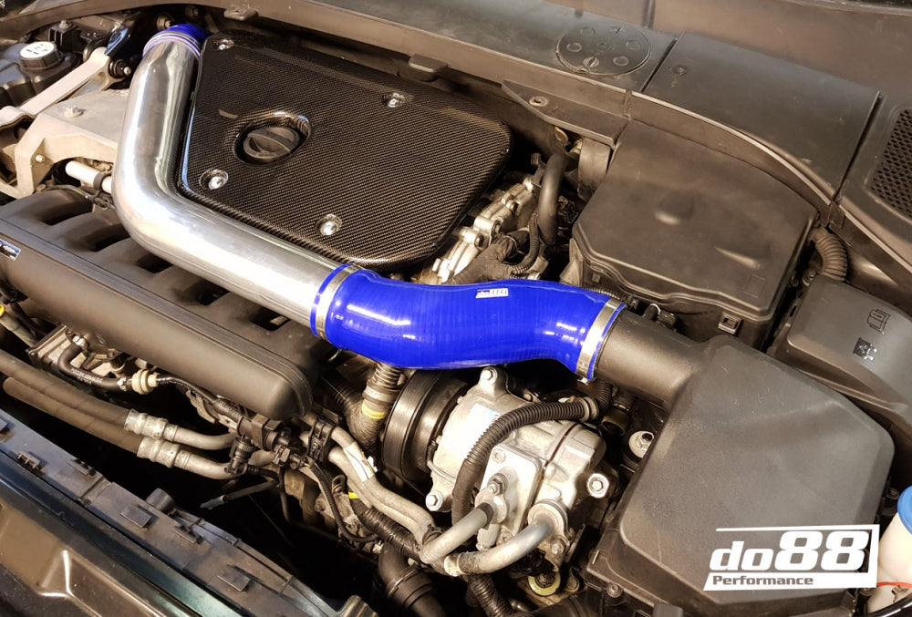 do88 - Volvo S60 V60 V70 T6 Inlet pipe, Black hoses, Plastic cover - IR-120-PE-S