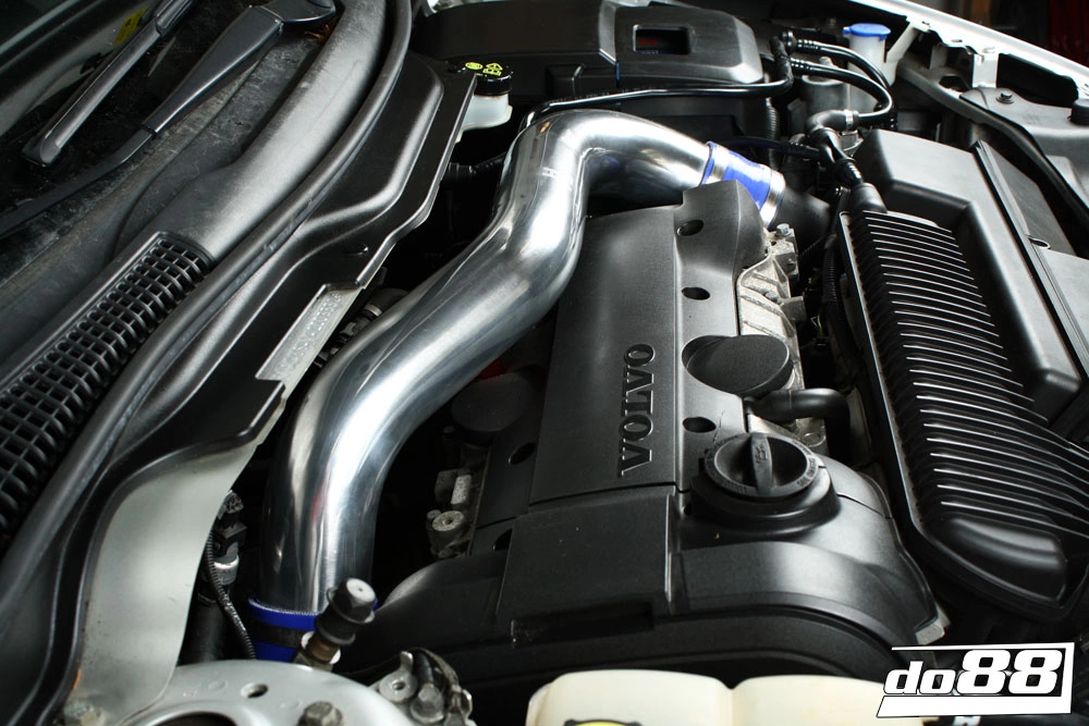 do88 - Volvo C30/C70/S40/V50 Turbo 04-13 (13-) Inlet pipe, Blue hoses - IR-V50-S