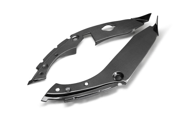 Seibon 17+ Honda Civic Type R Carbon Fiber Under Hood Inner Wing Trims - IWT17HDCVR