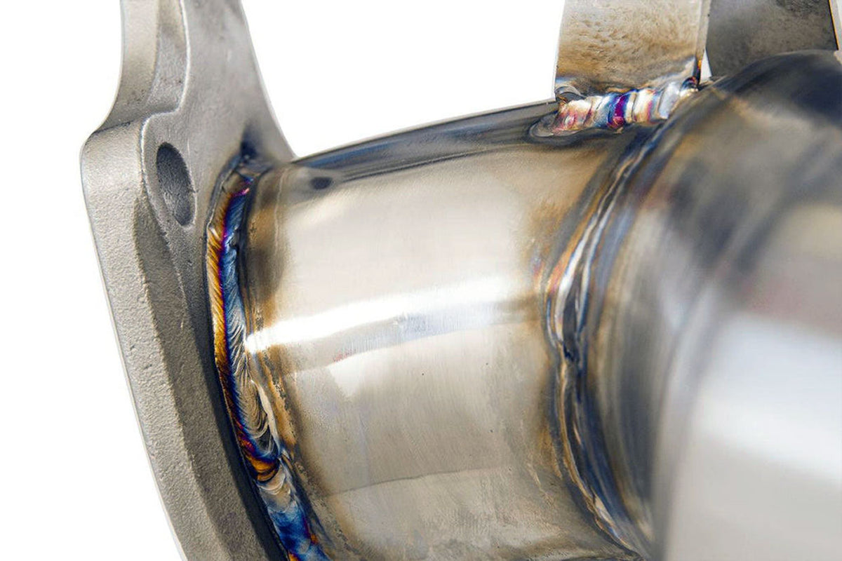 Invidia 17+ Honda Civic Type-R FK8 76mm Downpipe w/ High Flow Cat - HS17CTRDPC