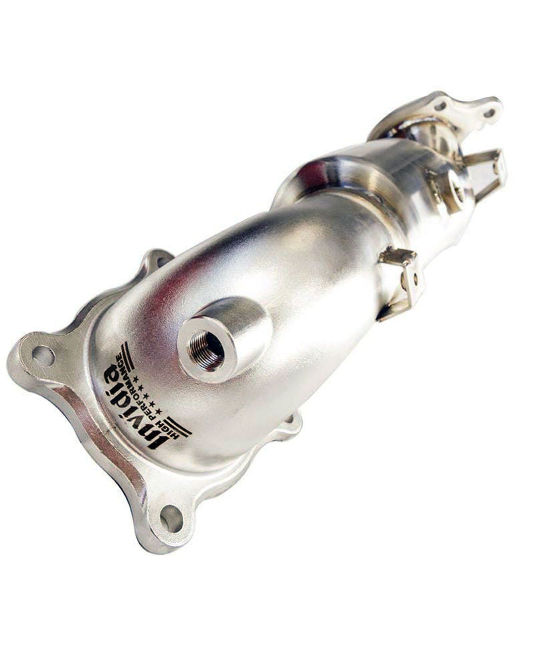 Invidia 17+ Honda Civic Type-R FK8 76mm Downpipe w/ High Flow Cat - HS17CTRDPC