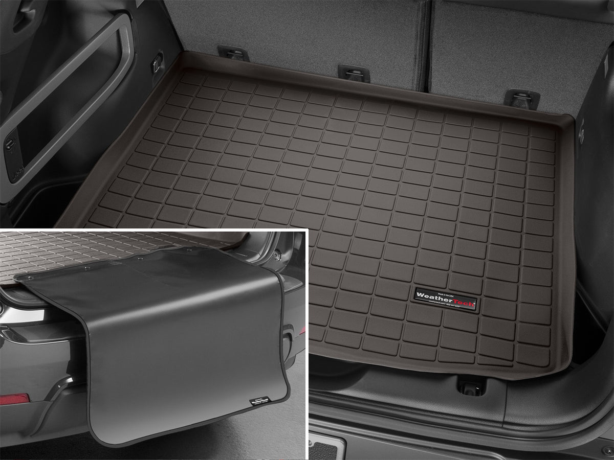 Weathertech - Cargo Liner w/Bumper Protector - Cocoa Behind 2nd Row Seating 14-18 Cherokee - 43656SK