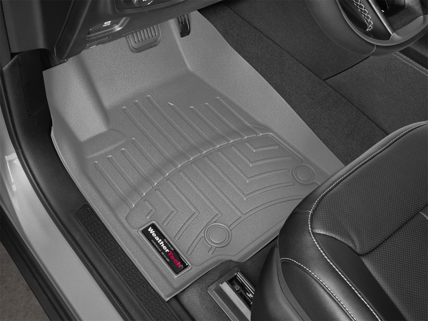 Weathertech - FloorLiner™ DigitalFit® Gray Front, Rear & Third Row Set 21-24 Jeep Grand-Cherokee-L - 461696-1-2-4