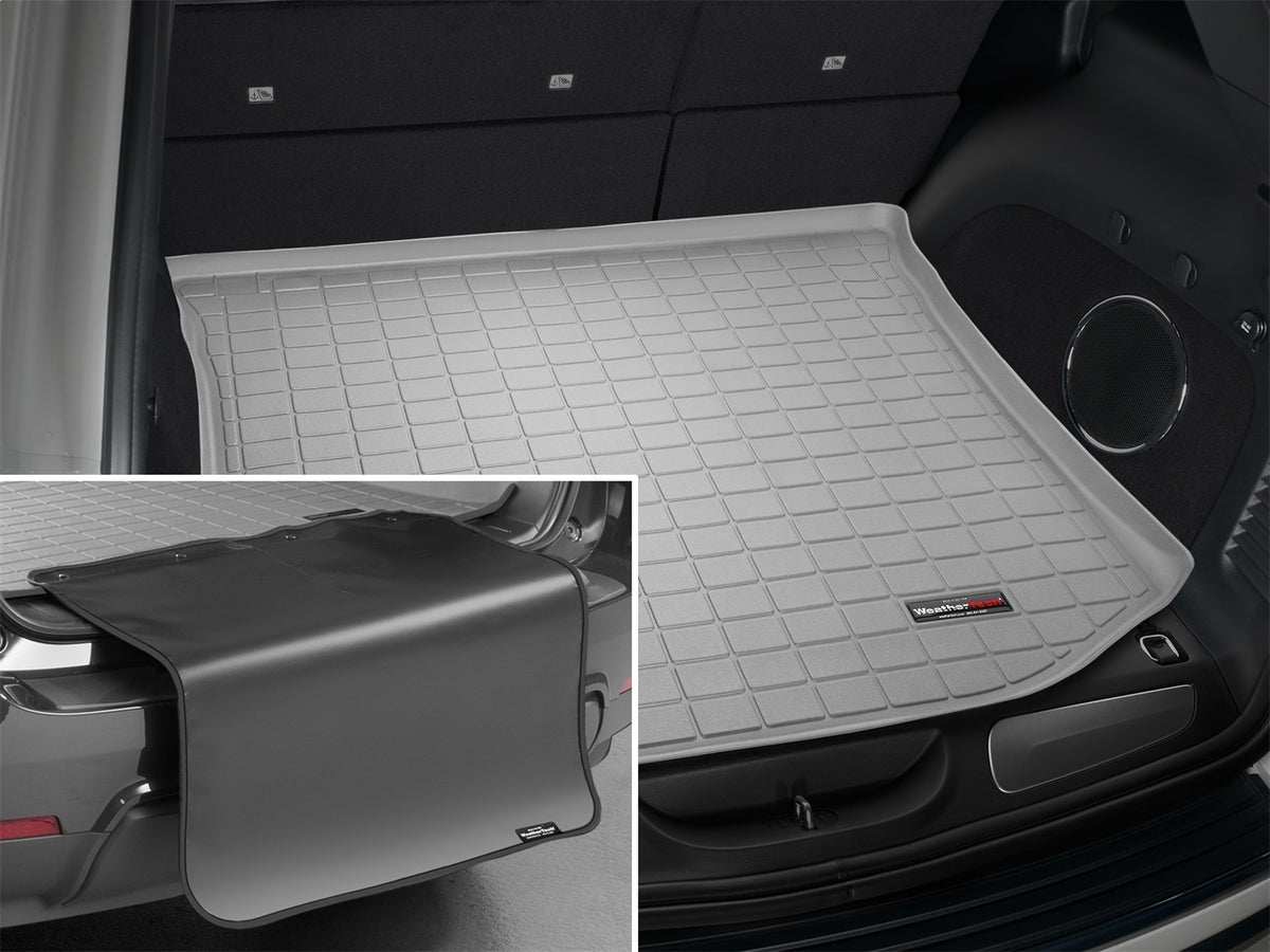 Weathertech - Cargo Liner w/Bumper Protector - Gray Behind 2nd Row Seating 11-21 Jeep Grand-Cherokee / 22 Jeep Grand-Che
