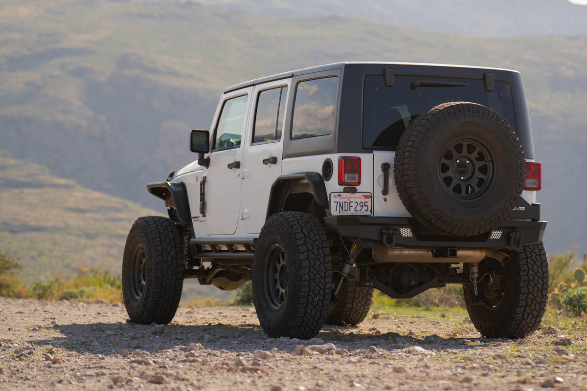 DV8 Offroad - 2007-2018 Jeep Wrangler JK | MTO Series Rear Bumper - RBJK-13
