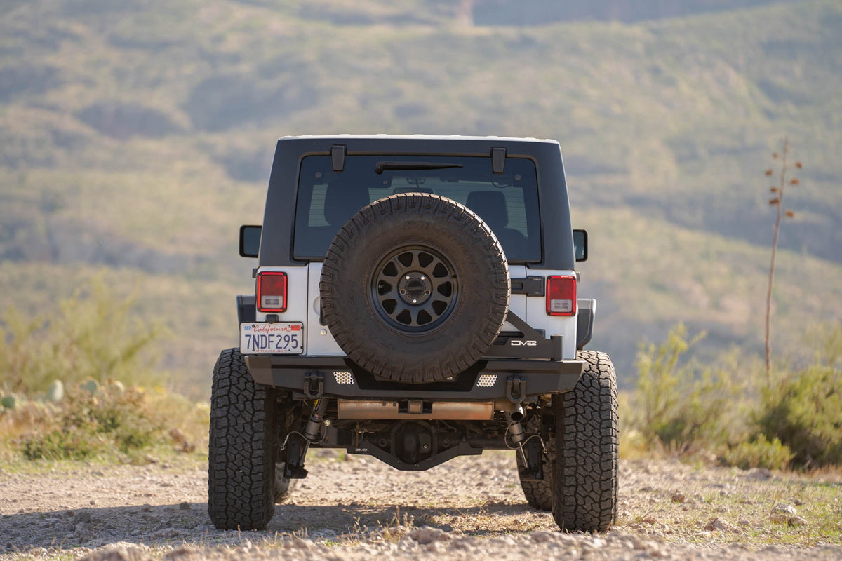DV8 Offroad - 2007-2018 Jeep Wrangler JK | MTO Series Rear Bumper - RBJK-13