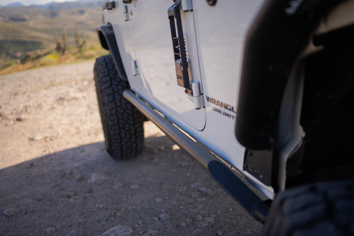 DV8 Offroad - 2007-2018 Jeep Wrangler JK 4-Door Rock Sliders - SRJK-07