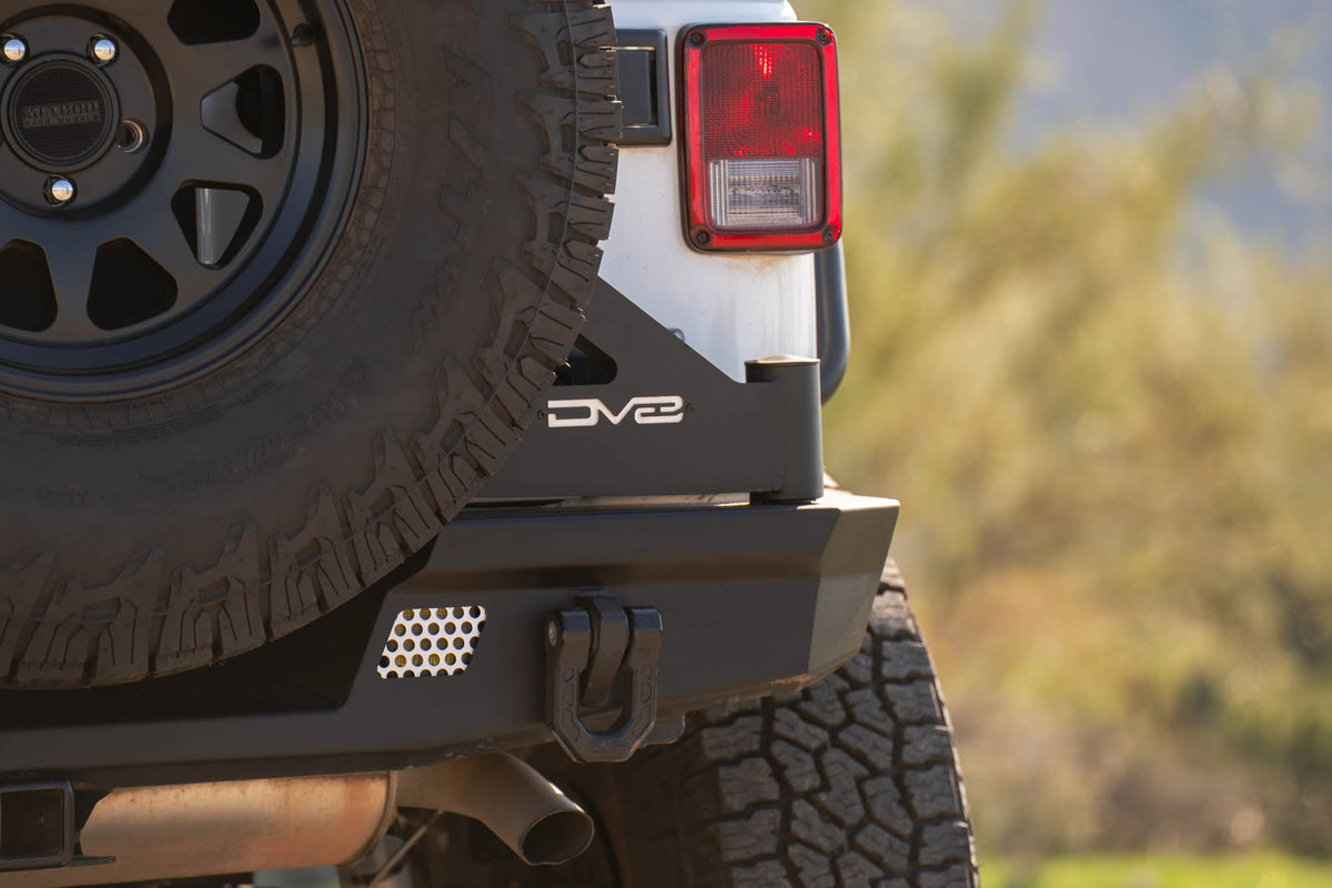 DV8 Offroad - 2007-2018 Jeep Wrangler JK | MTO Series Rear Bumper - RBJK-13