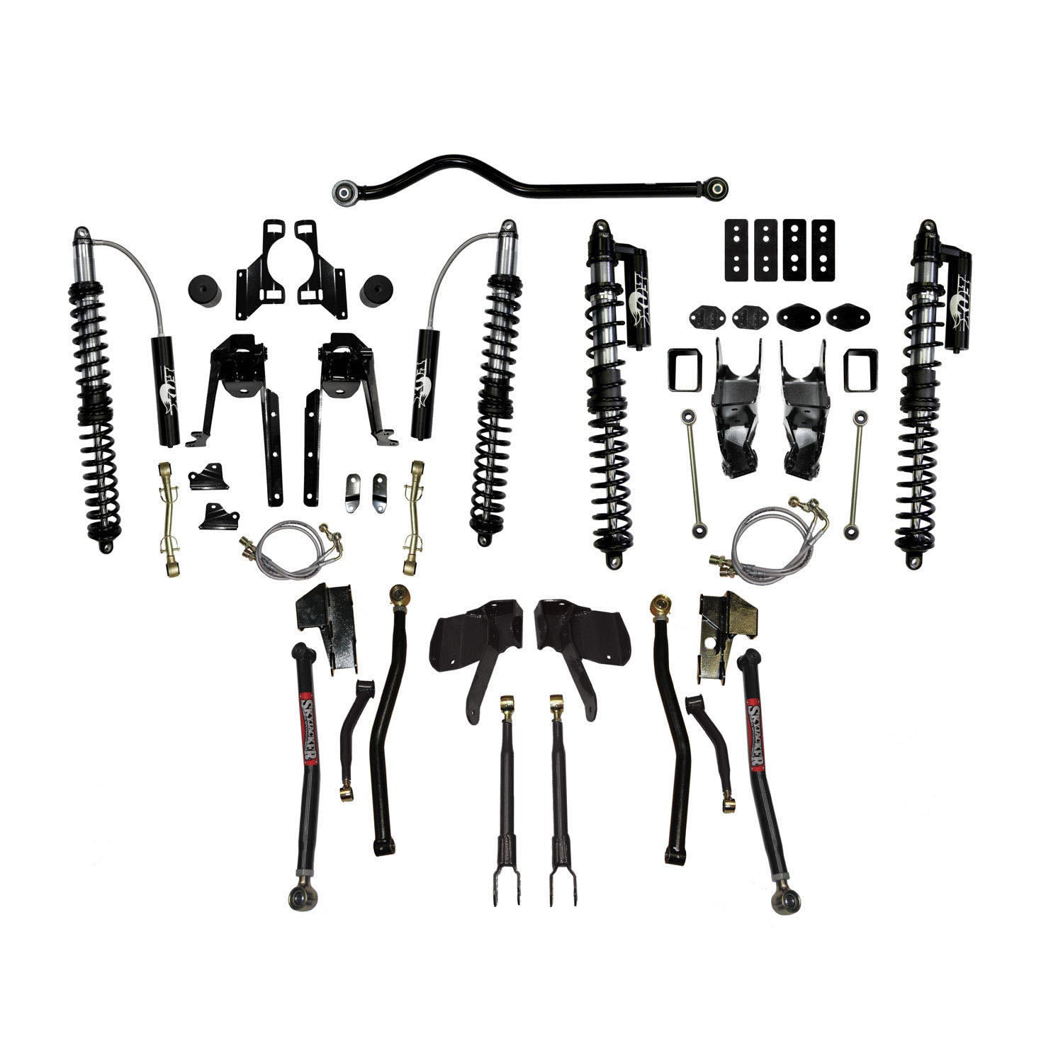 Skyjacker 17-18 Jeep Wrangler  5-6 in Long Arm LeDuc Series Coil-Over Kit - JK64LLSK-SX