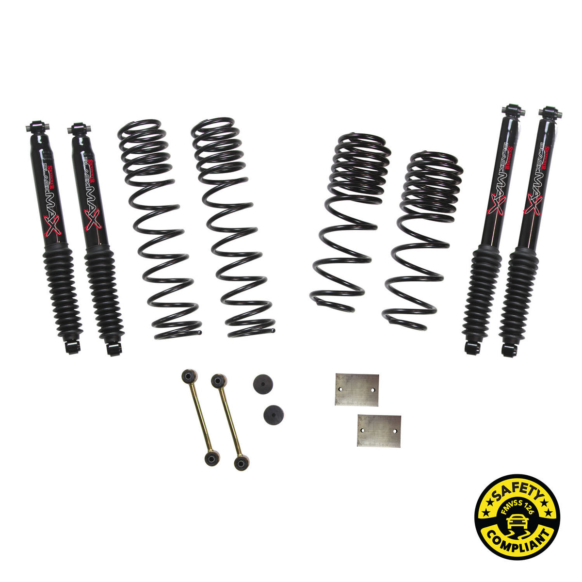 Skyjacker 2018 Jeep Wrangler JL 4 Door 4WD (Non-Rubicon) Long Travel 2 Stage 1in-1.5in Coil System - JL15BPBLT