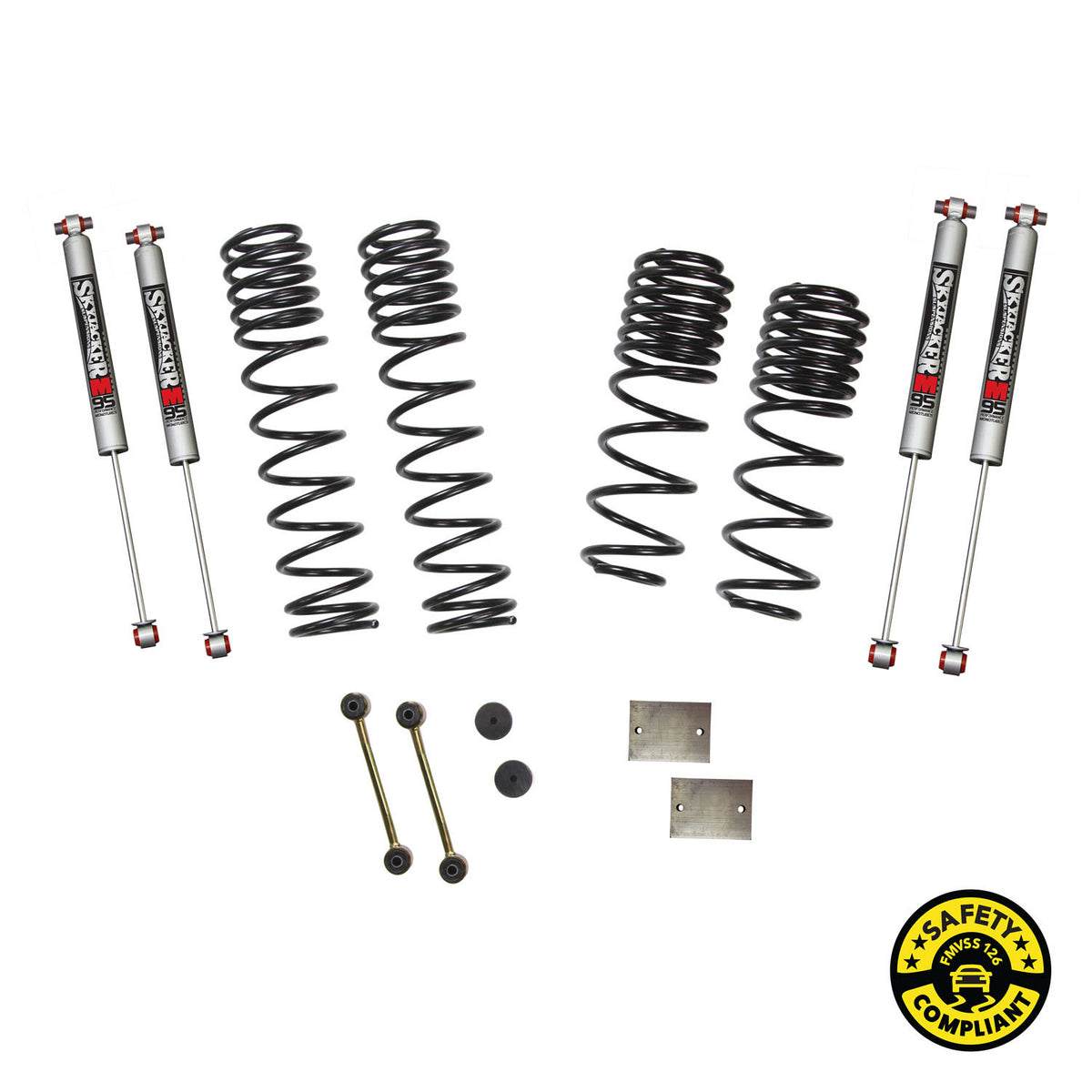 Skyjacker 2018 Jeep Wrangler JL 4 Door 4WD (Non-Rubicon) Long Travel 2 Stage 1in-1.5in Coil System - JL15BPMLT
