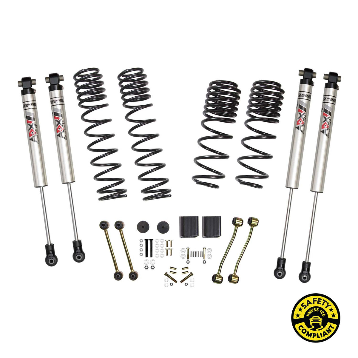 Skyjacker 18-25 Jeep Wrangler Jl 2 In. Susp. Lift Kit With ADX M2.0 Aluminum Monotube Shocks - JL20RBKXMLT