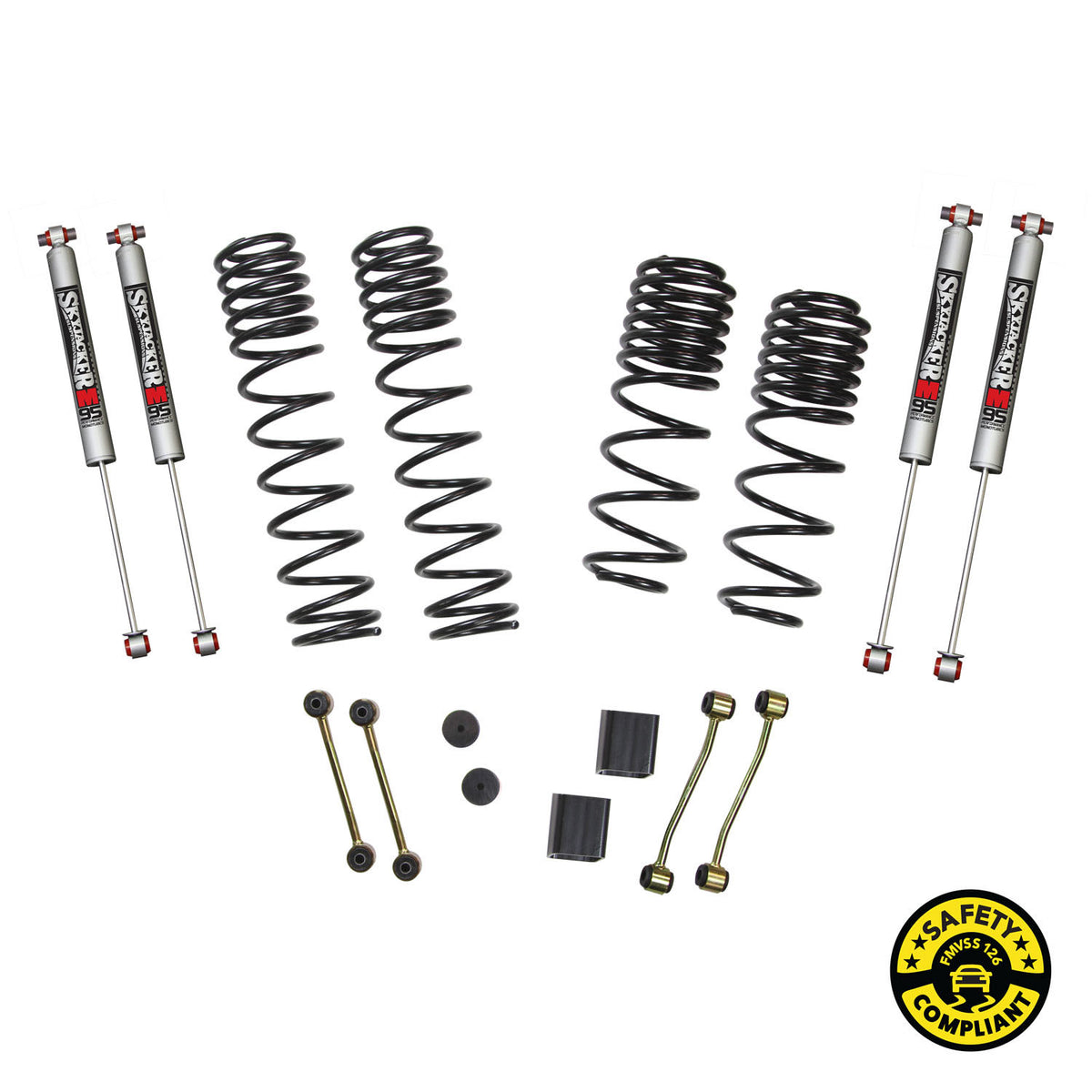 Skyjacker 2018 Jeep Wrangler JL 4 Door 4WD (Non-Rubicon) Long Travel 2 Stage 2in-2.5in Coil System - JL25BPMLT