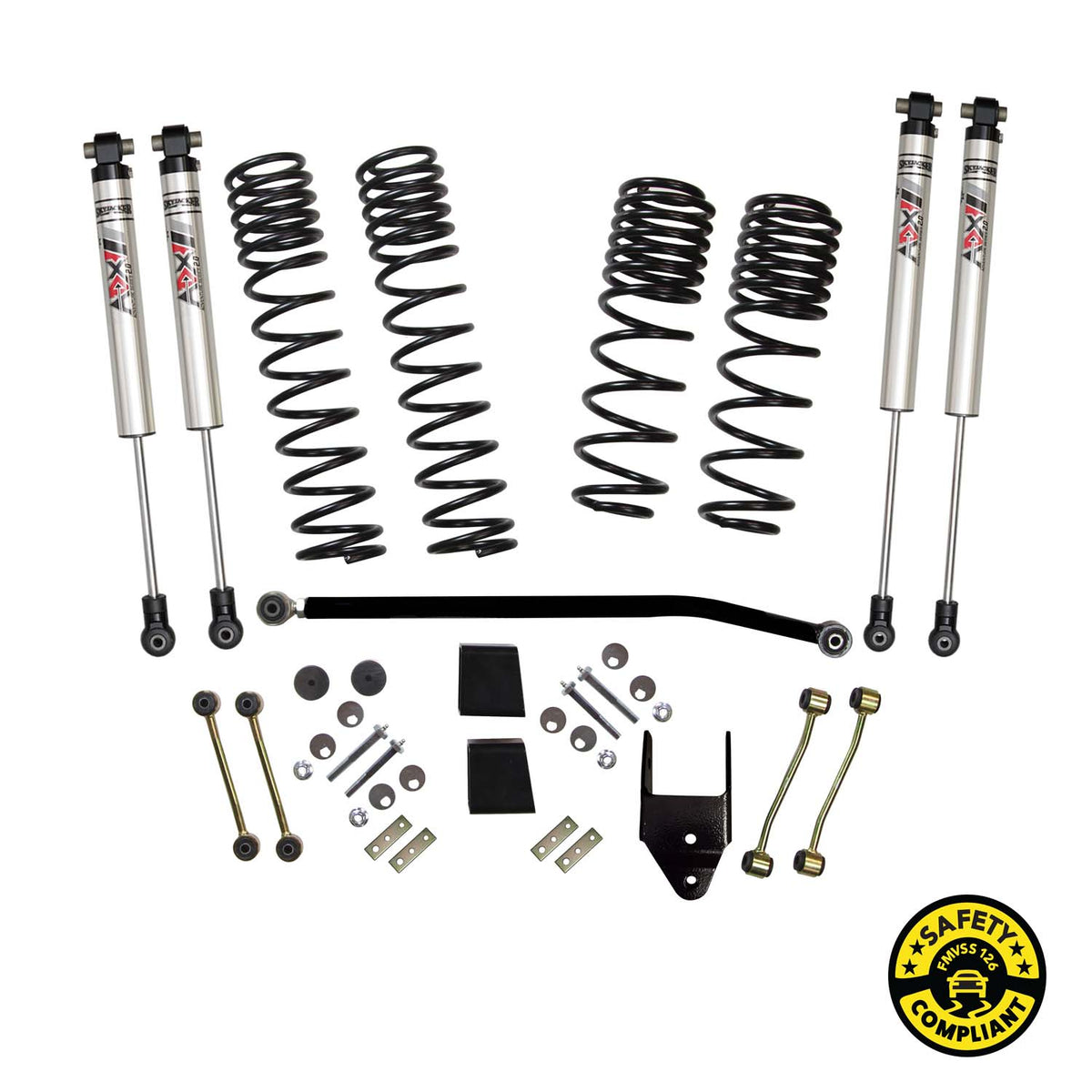 Skyjacker 18-25 Jeep Wrangler Jl 3.5 In. Susp. Lift Kit With ADX M2.0 Aluminum Monotube Shocks - JL35RBKXMLT