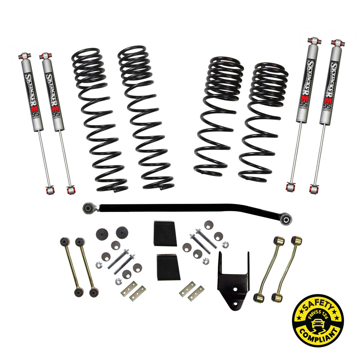 Skyjacker 2018 Jeep Wrangler Rubicon (JL) 2DR 3.5in Suspension Lift Kit w/M95 Shocks - JL35RBPMLT