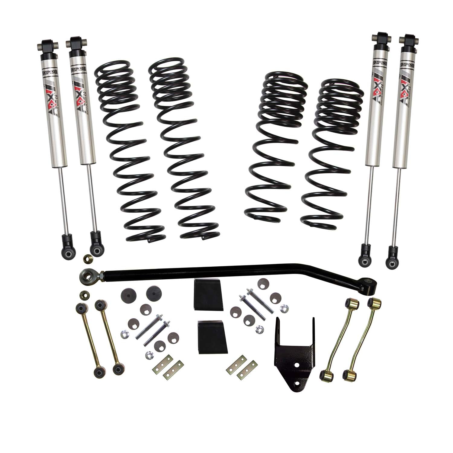 Skyjacker 21-25 Jeep Wrangler Jl 4Xe 3.75 In. Susp. Lift Kit With ADX M2.0 Aluminum Monotube Shocks - JL37EBKXMLT