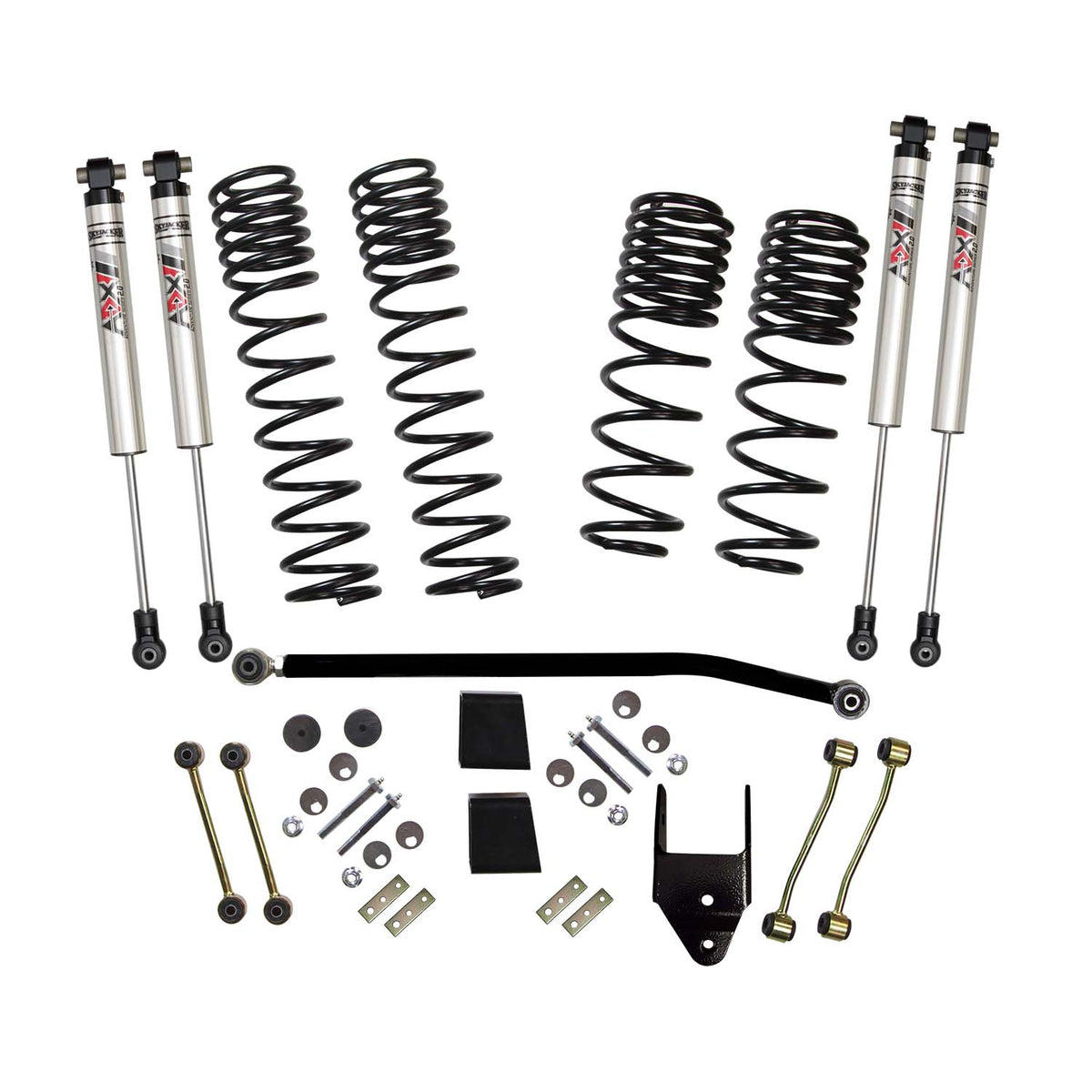 Skyjacker 18-23 Jeep Wrangler Jl Unlimited 4 In. Susp. Lift Kit w ADX M2.0 Aluminum Monotube Shocks - JL40BKXMLTD