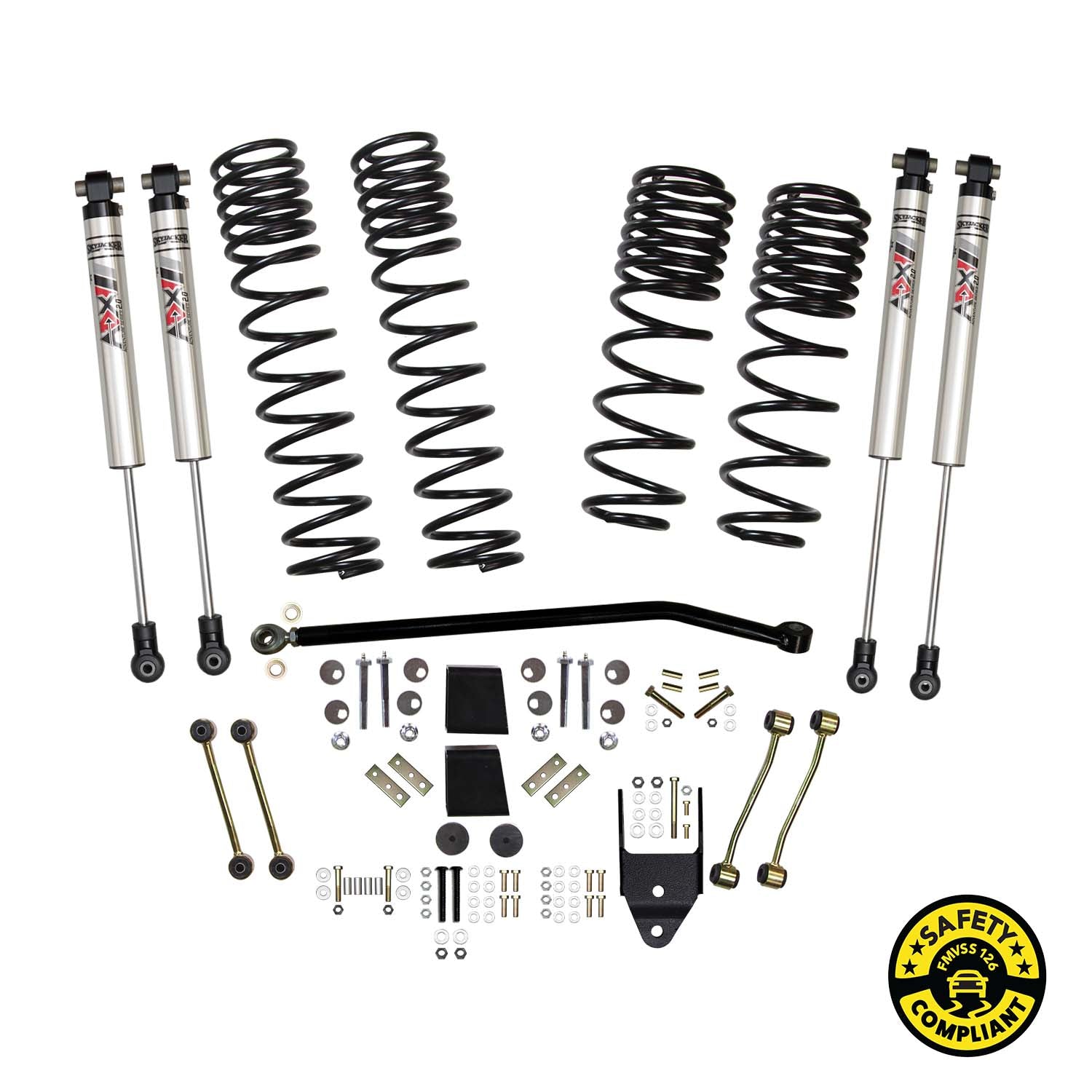 Skyjacker 18-25 Jeep Wrangler Jl Unlimited 4 In Susp Lift Kit With ADX M2.0 Aluminum Monotube Shocks - JL40RBKXMLT