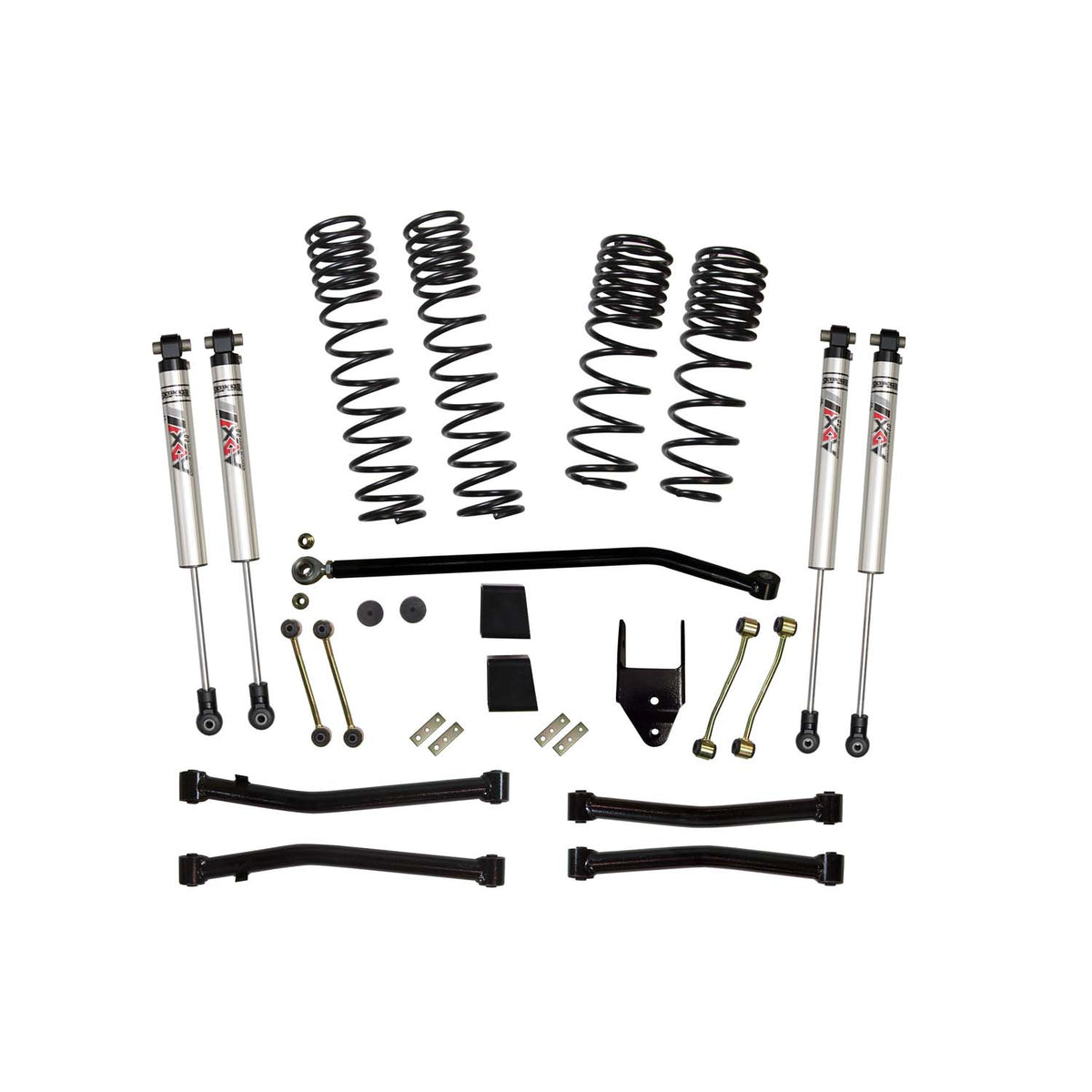 Skyjacker 21-25 Jeep Wrangler Jl Unlmtd Rubicon 392 4.5 In Susp Lift Kit With ADX M2.0 Alum Shocks - JL45R3BKXMLT