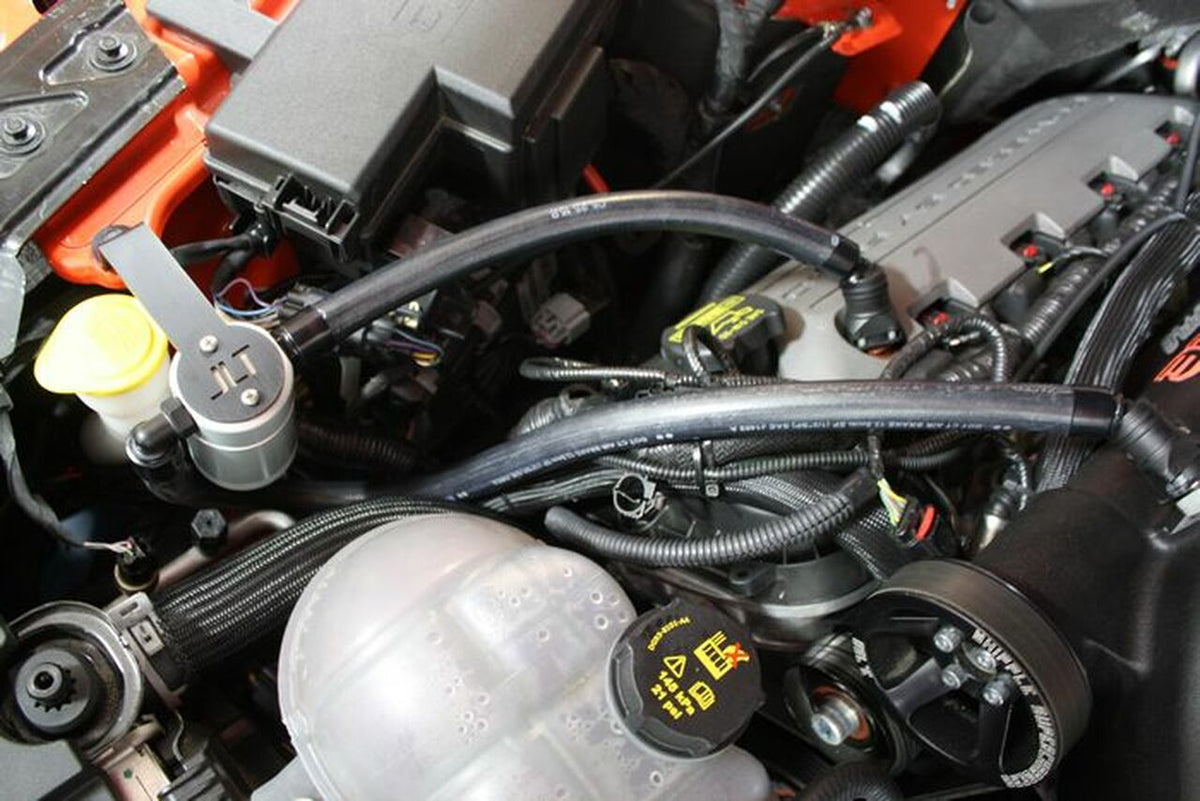 JLT 3.0 Oil Separator, Passenger Side (2015-2020 GT, GT350, Bullitt & WHIPPLE/Loki/Odin charged)