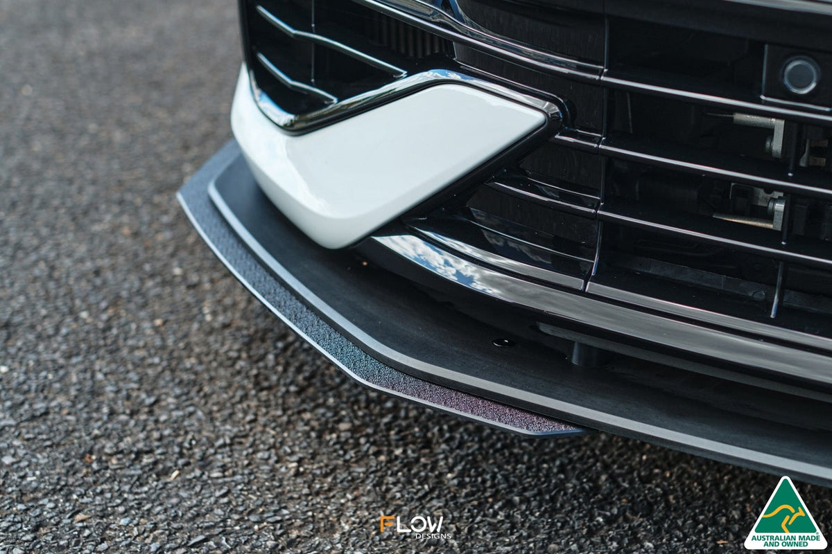 Flow Designs - MK8 Golf R Front Lip Splitter Extensions (Pair)
