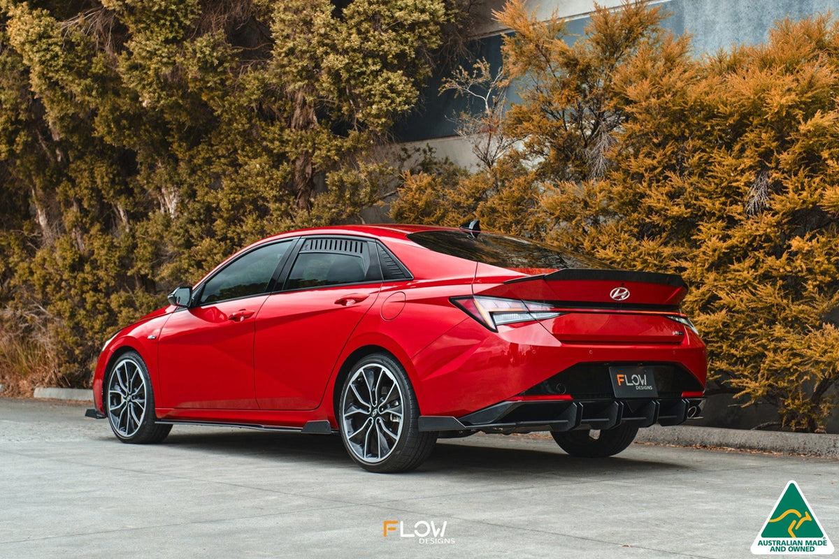 Flow Designs - CN7 Elantra N Line Sedan 2020 Side Skirt Splitter Winglets (Pair)