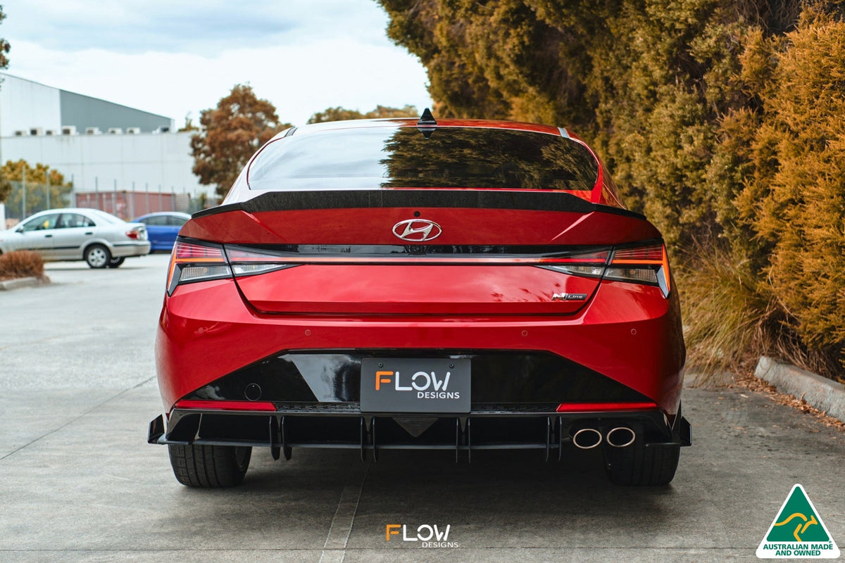 Flow Designs - CN7 Elantra N Line Sedan 2020 Flow-Lock Rear Diffuser