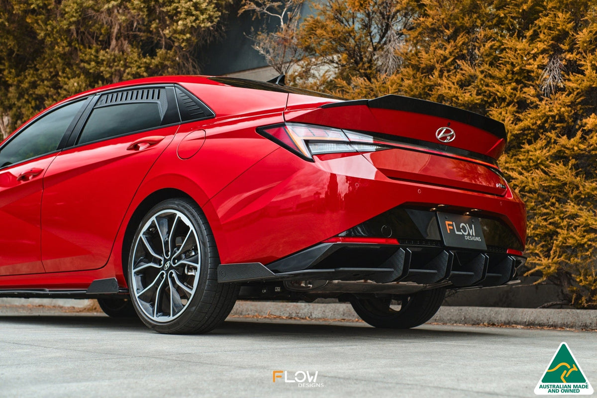 Flow Designs - CN7 Elantra N Line Sedan 2020 Flow-Lock Rear Diffuser