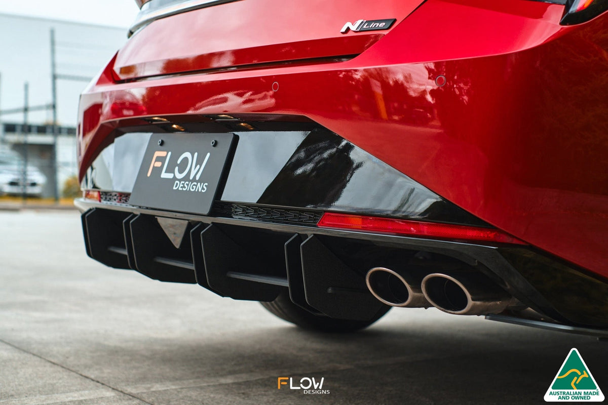 Flow Designs - CN7 Elantra N Line Sedan 2020 Flow-Lock Rear Diffuser