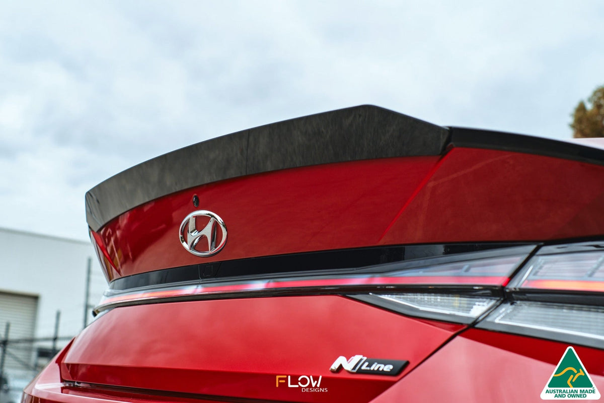Flow Designs - CN7 Elantra N Line Sedan 2020 Rear Spoiler Extension