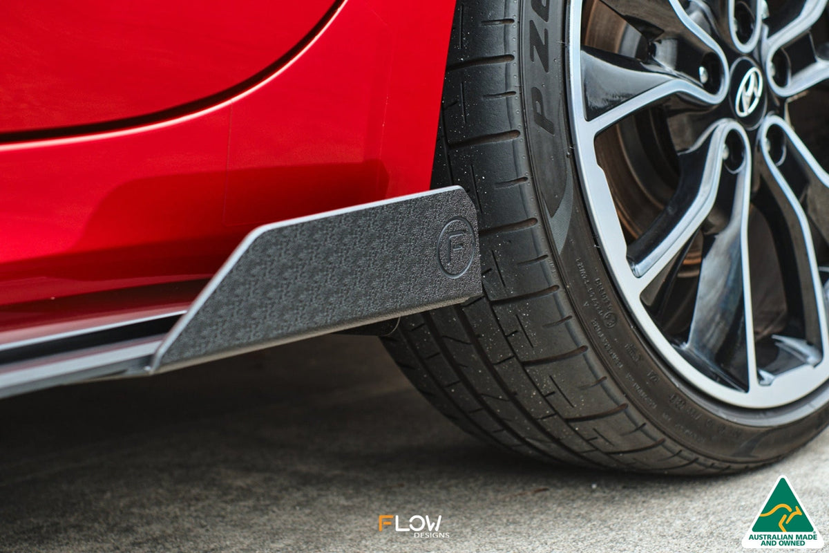 Flow Designs - CN7 Elantra N Line Sedan 2020 Side Skirt Splitter Winglets (Pair)
