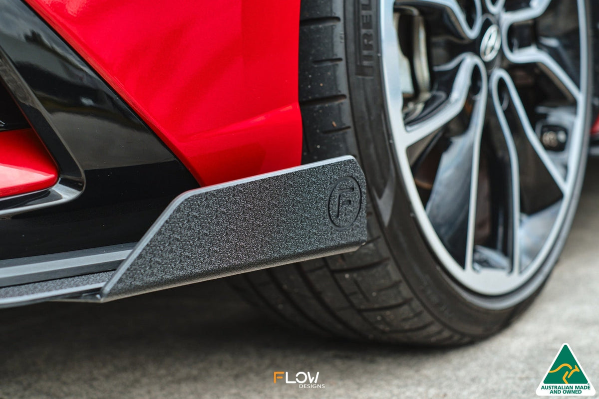 Flow Designs - CN7 Elantra N Line Sedan 2020 Front Lip Splitter Winglets (Pair)
