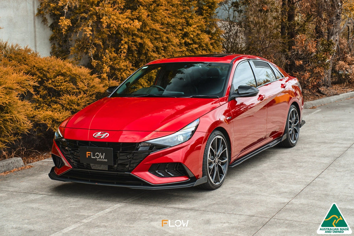 Flow Designs - CN7 Elantra N Line Sedan 2020 Front Lip Splitter Winglets (Pair)