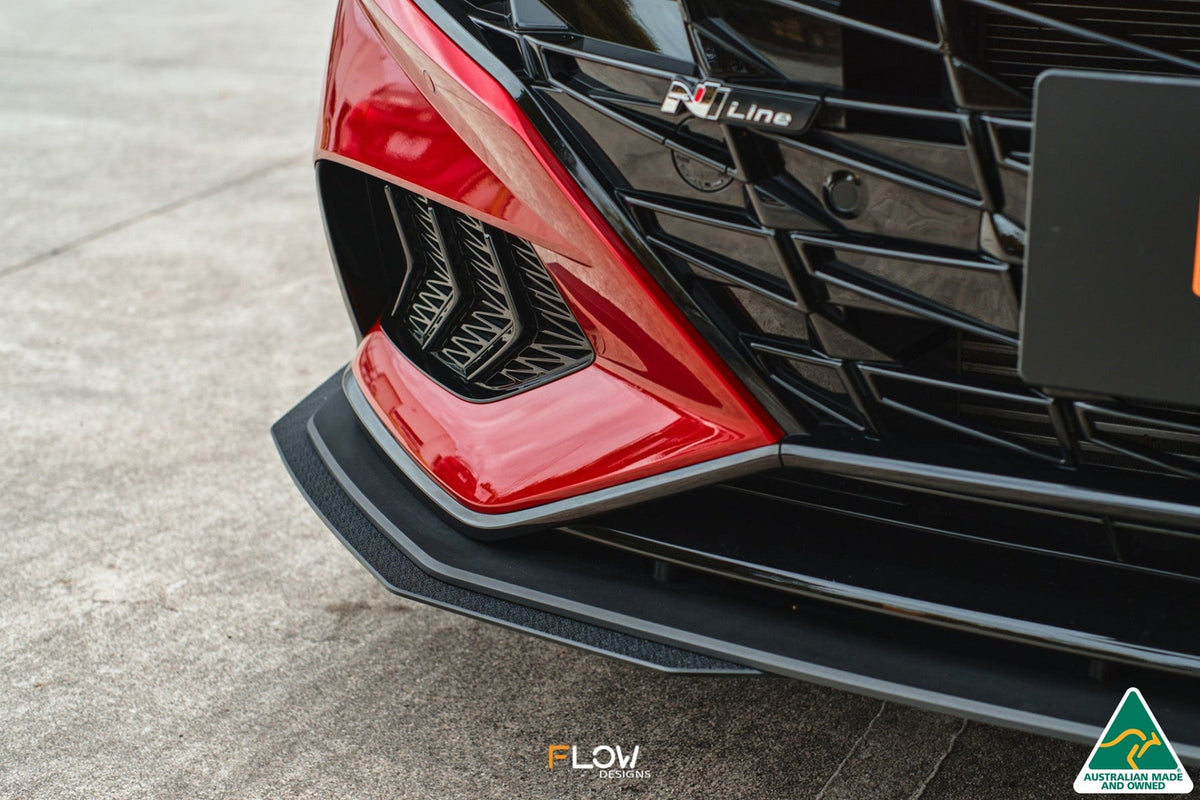 Flow Designs - CN7 Elantra N Line Sedan 2020 Front Lip Splitter Extensions (Pair)