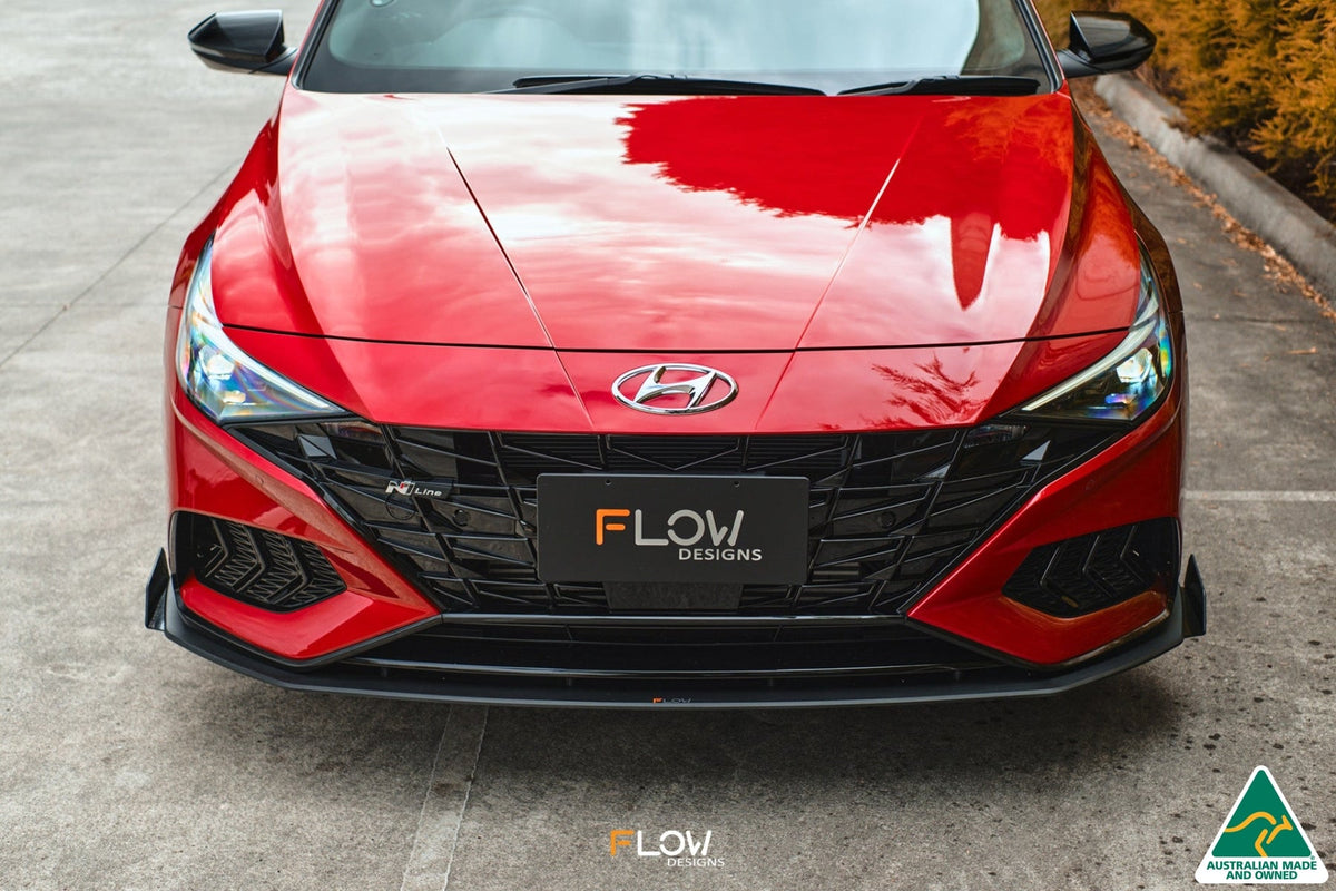 Flow Designs - CN7 Elantra N Line Sedan 2020 Front Lip Splitter Winglets (Pair)