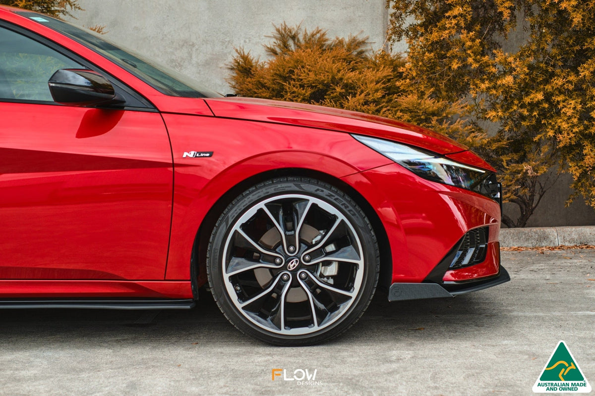 Flow Designs - CN7 Elantra N Line Sedan 2020 Front Lip Splitter Winglets (Pair)