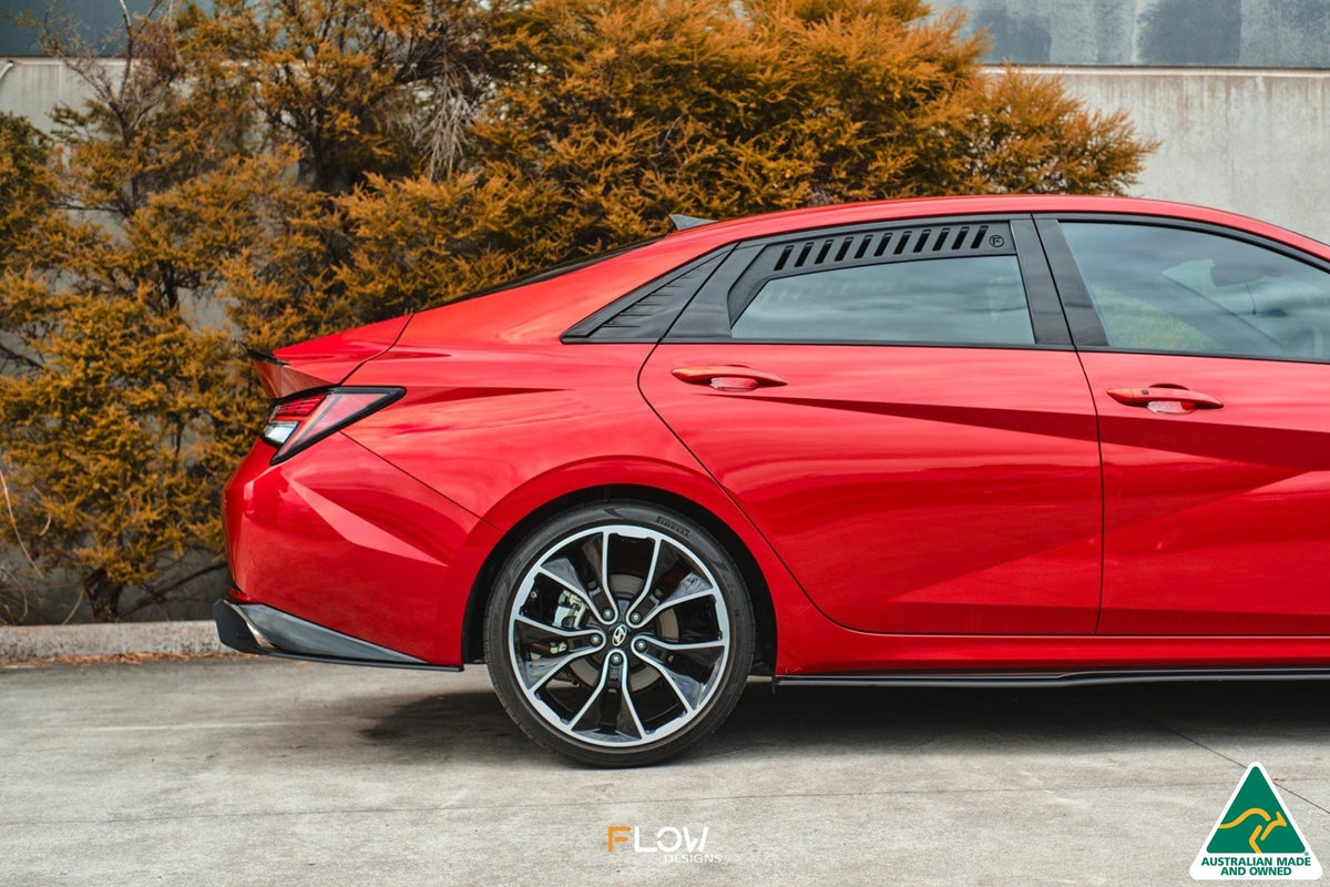 Flow Designs - CN7 Elantra N Line Sedan 2020 Rear Window Vents (Pair)