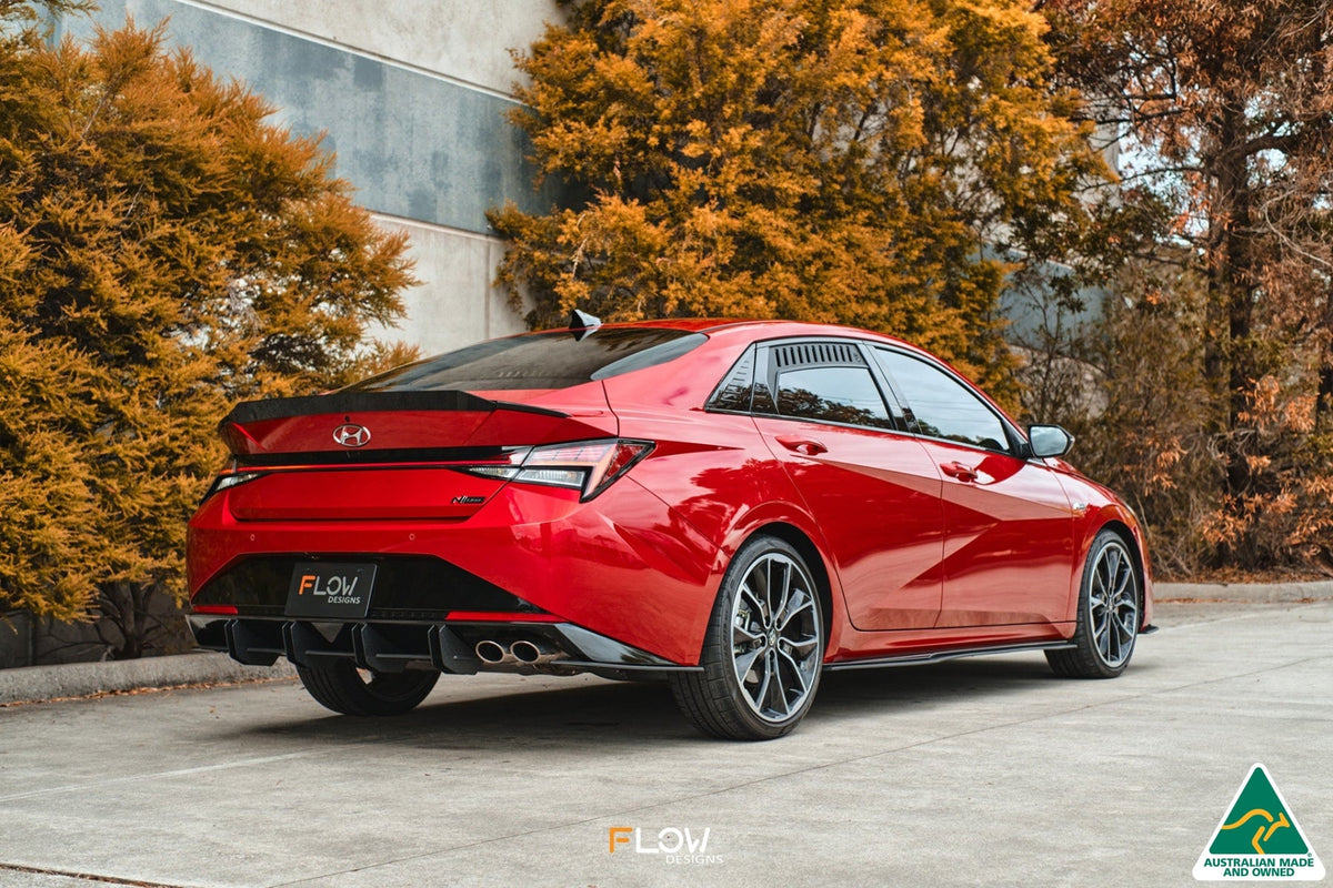 Flow Designs - CN7 Elantra N Line Sedan 2020 Flow-Lock Rear Diffuser