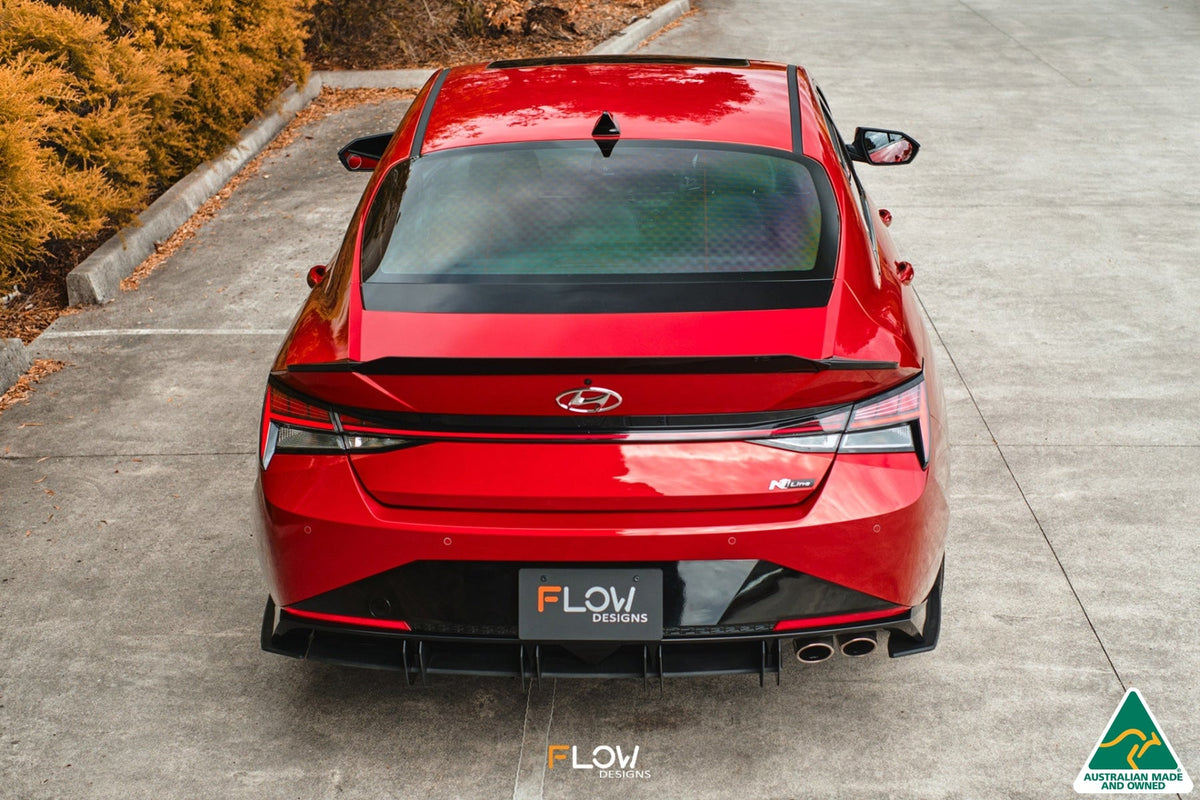Flow Designs - CN7 Elantra N Line Sedan 2020 Flow-Lock Rear Diffuser