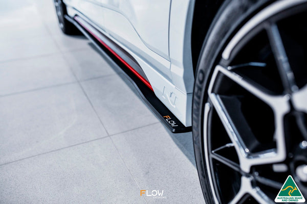 Flow Designs - Kona N Side Skirt Splitters (Pair) for 2022-2023 Hyundai Kona N - front view