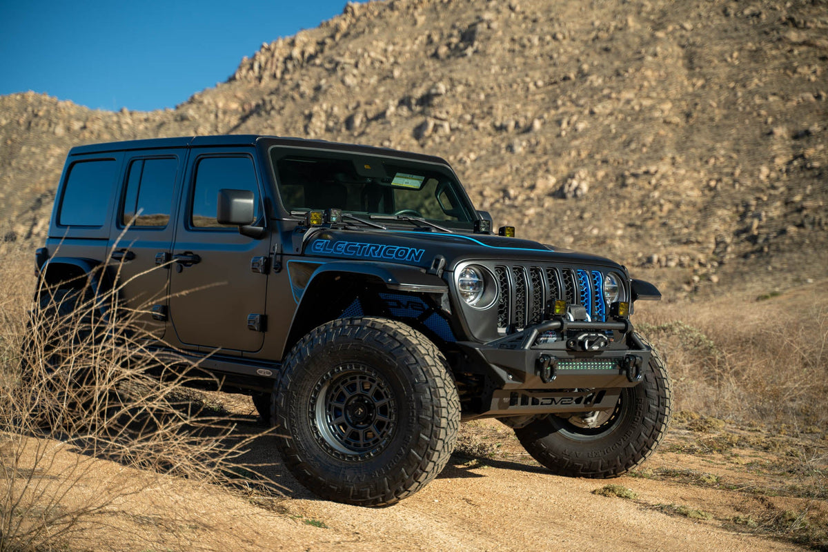 DV8 Offroad - 2021-2026 Jeep Wrangler JL 4xe | Dual Light Pod Mounts - LBJL-12