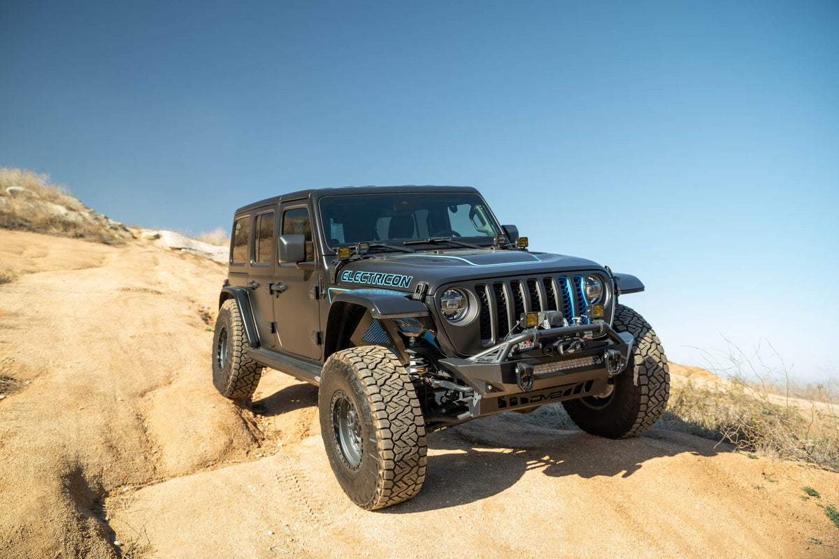 DV8 Offroad - 2021-2026 Jeep Wrangler JL 4xe | Dual Light Pod Mounts - LBJL-12