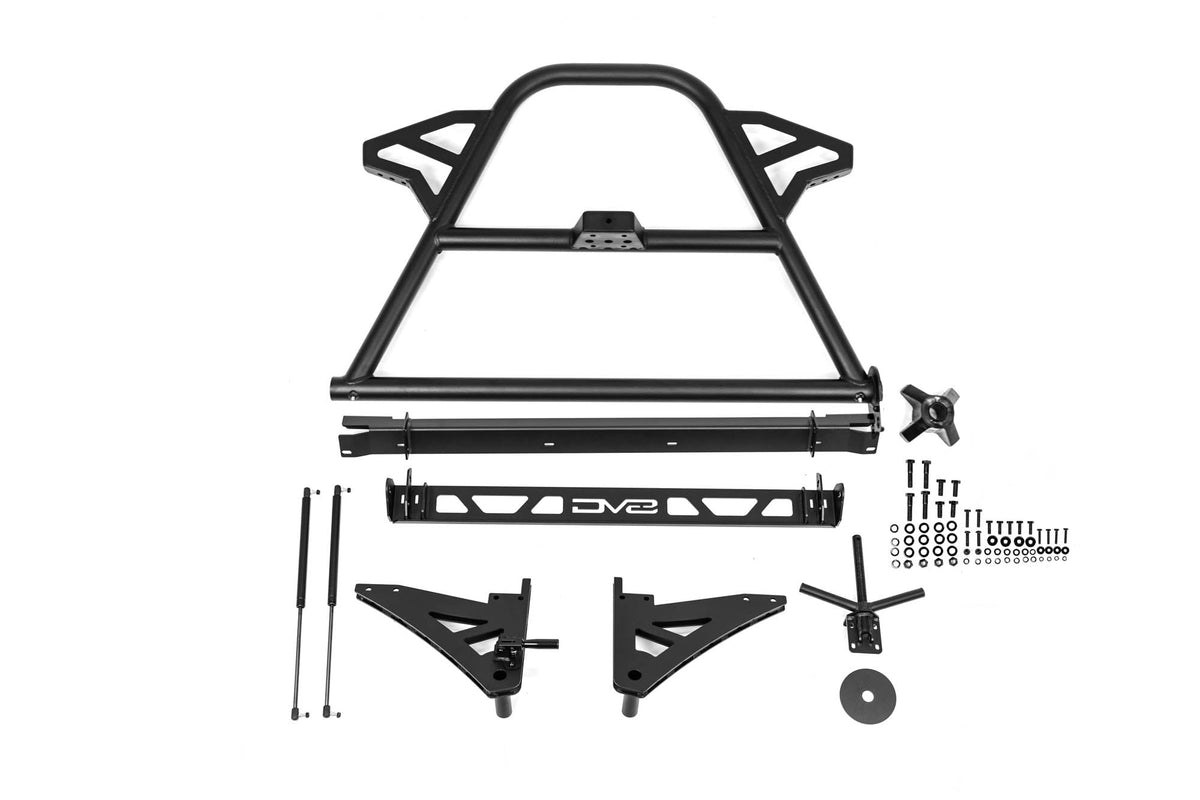 DV8 Offroad - 2020-2025 Jeep Gladiator JT Adjustable In-Bed Spare Tire Carrier - TCGL-03