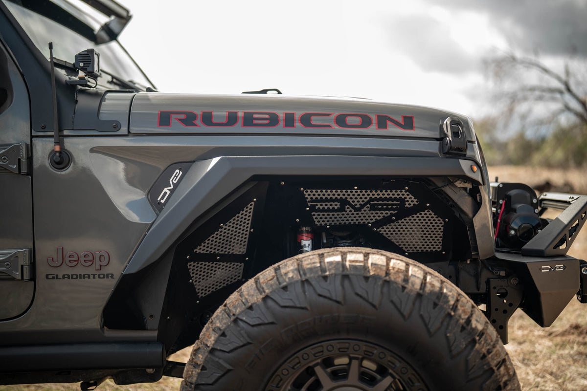 DV8 Offroad - 2020-2026 Jeep Gladiator JT Armor Fender Flares - FDGL-09