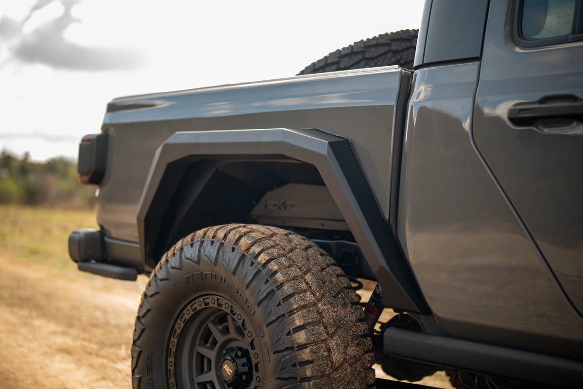 DV8 Offroad - 2020-2026 Jeep Gladiator JT Armor Fender Flares - FDGL-09