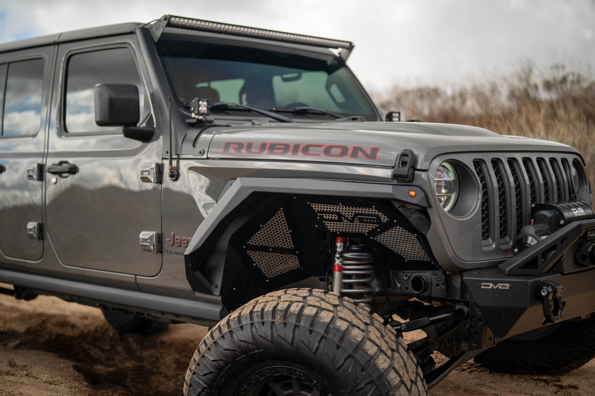 DV8 Offroad - 2020-2026 Jeep Gladiator JT Armor Fender Flares - FDGL-09