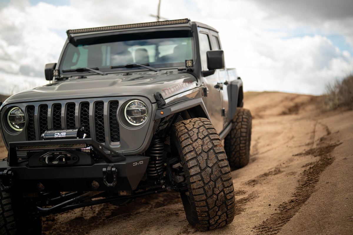 DV8 Offroad - 2020-2026 Jeep Gladiator JT Armor Fender Flares - FDGL-09