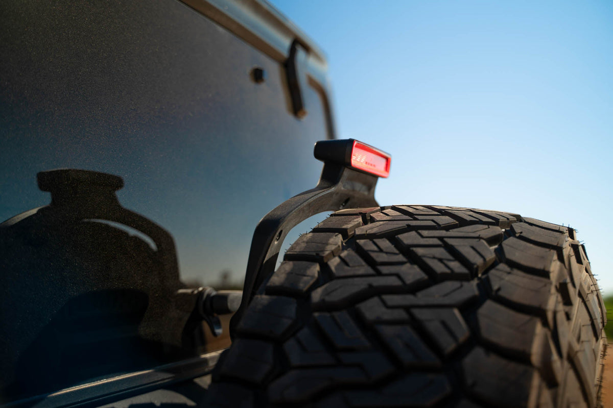 DV8 Offroad - 2018-2026 Jeep Wrangler JL | MTO Series Bumper Spare Tire Swing Gate - TCJL-13
