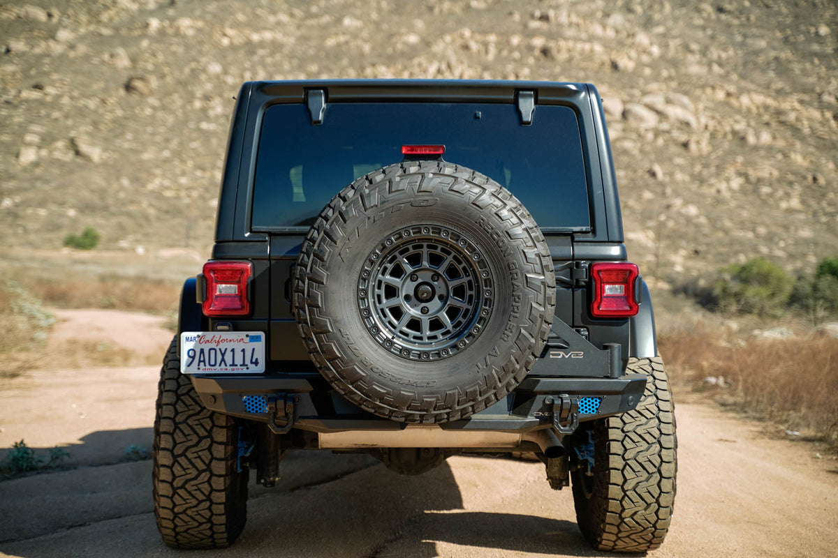 DV8 Offroad - 2018-2026 Jeep Wrangler JL | MTO Series Bumper Spare Tire Swing Gate - TCJL-13